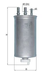 FILTRU COMBUSTIBIL KNECHT KL 781 - Compatibil cu DACIA, RENAULT