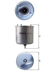 Filtru combustibil KNECHT KL 788