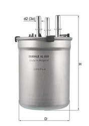FILTRU COMBUSTIBIL MAHLE KL 838 - Compatibil cu AUDI