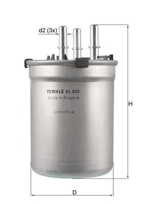Filtru combustibil MAHLE KL 838