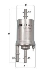 FILTRU COMBUSTIBIL KNECHT KL 871 - Compatibil cu SEAT, VW