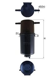 FILTRU COMBUSTIBIL MAHLE KL 873 - Compatibil cu VW