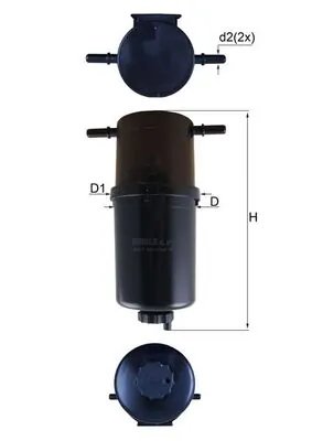 FILTRU COMBUSTIBIL MAHLE KL 873 - Compatibil cu VW