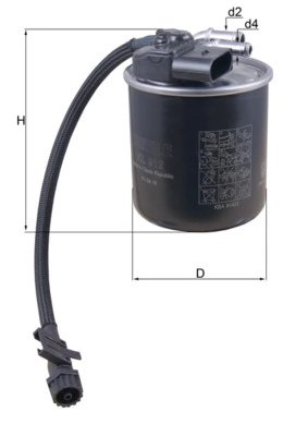 FILTRU COMBUSTIBIL KNECHT KL 912 - Compatibil cu MERCEDES-BENZ