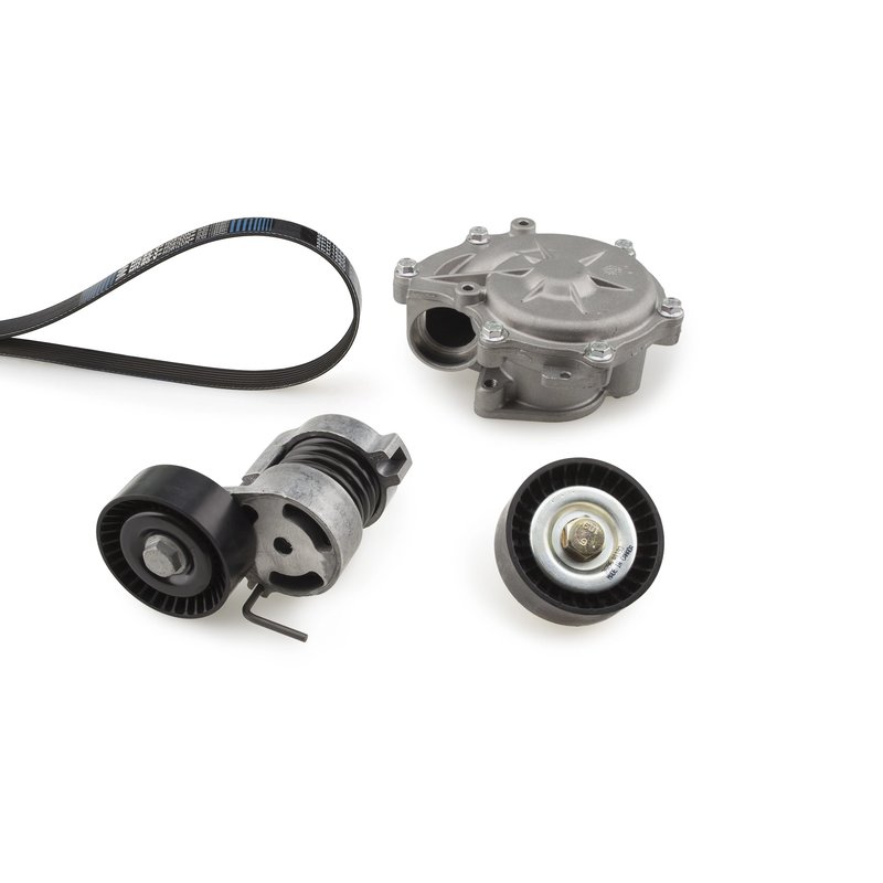Pompa apa + Set curea transmisie cu caneluri Gates KP116PK18