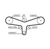 Set distributie curea si pompa apa Gates KP15557XS-1