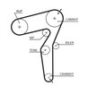 Set distributie curea si pompa apa Gates KP25650XS