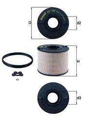 FILTRU COMBUSTIBIL KNECHT KX 192D - Compatibil cu AUDI, PORSCHE, VW