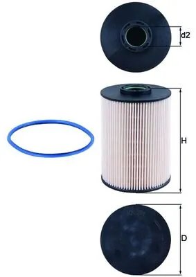 FILTRU COMBUSTIBIL MAHLE KX 211D - Compatibil cu CITROEN, PEUGEOT