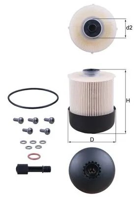 Filtru combustibil MAHLE KX 338/28D