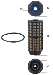 FILTRU COMBUSTIBIL KNECHT KX 399D - Compatibil cu FUSO (MITSUBISHI), IVECO, MITSUBISHI