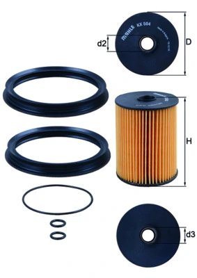 FILTRU COMBUSTIBIL KNECHT KX 504D - Compatibil cu MINI