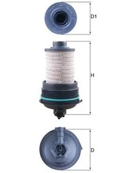 FILTRU COMBUSTIBIL MAHLE KX 532 - Compatibil cu FORD