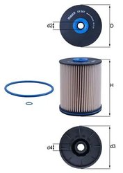 Filtru combustibil MAHLE KX 567D
