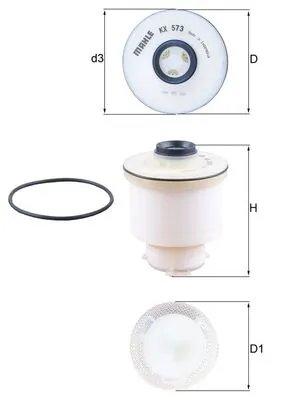 FILTRU COMBUSTIBIL KNECHT KX 573D - Compatibil cu TOYOTA
