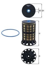 FILTRU COMBUSTIBIL KNECHT KX 606D - Compatibil cu CITROEN, PEUGEOT