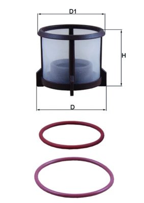 FILTRU COMBUSTIBIL KNECHT KX 72D2 - Compatibil cu ERF, GULERYUZ, MAN, MAZ, MERCEDES-BENZ, NEOPLAN, OPTARE, PLAXTON, SETRA