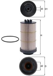FILTRU COMBUSTIBIL KNECHT KX 80/1D - Compatibil cu KAMAZ, MAZ, MERCEDES-BENZ, MITSUBISHI, NEOPLAN, SETRA