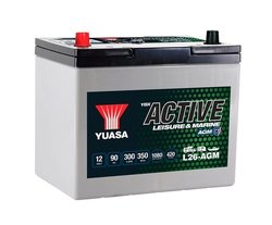 BATERIE DE PORNIRE YUASA L26-AGM - Piesa auto compatibila cu mai multe marci