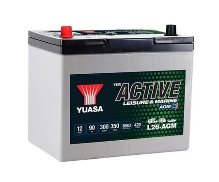 BATERIE DE PORNIRE YUASA L26-AGM - Piesa auto compatibila cu mai multe marci
