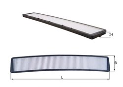 FILTRU AER HABITACLU KNECHT LA 102 - Compatibil cu ALPINA, BMW