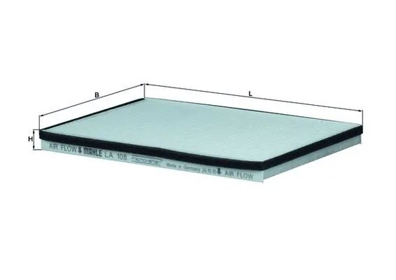 Filtru aer habitaclu MAHLE LA 108