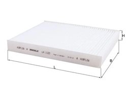 FILTRU AER HABITACLU MAHLE LA 1123 - Compatibil cu CADILLAC, CHEVROLET, OPEL, VAUXHALL