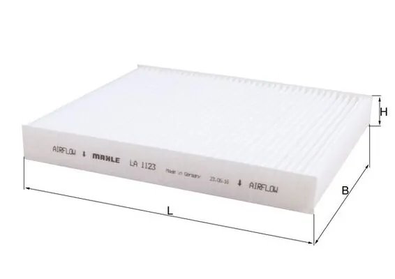 FILTRU AER HABITACLU MAHLE LA 1123 - Compatibil cu CADILLAC, CHEVROLET, OPEL, VAUXHALL