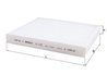 FILTRU AER HABITACLU MAHLE LA 1123 - Compatibil cu CADILLAC, CHEVROLET, OPEL, VAUXHALL
