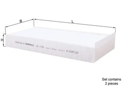 FILTRU AER HABITACLU KNECHT LA 1156/S - Compatibil cu BMW, MINI, SUZUKI