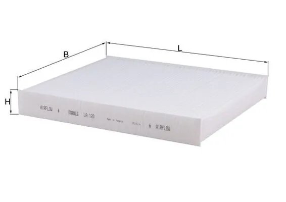 FILTRU AER HABITACLU MAHLE LA 120 - Compatibil cu AUDI, BUICK (SGM), HYUNDAI, LAMBORGHINI, MERCEDES-BENZ, PORSCHE, PUCH, SEAT, S