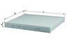 Filtru aer habitaclu MAHLE LA 182