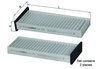 FILTRU AER HABITACLU MAHLE LA 296/S - Compatibil cu MITSUBISHI