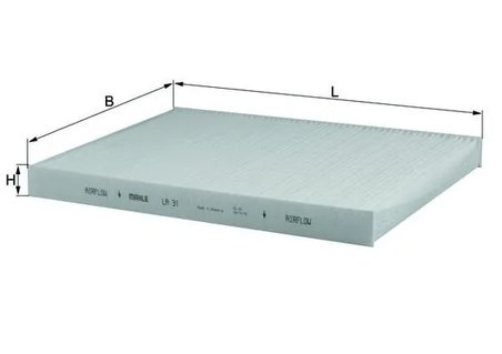 FILTRU AER HABITACLU KNECHT LA 31 - Compatibil cu AUDI, SEAT, SKODA, VW