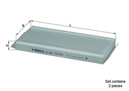 Filtru aer habitaclu KNECHT LA 349/S
