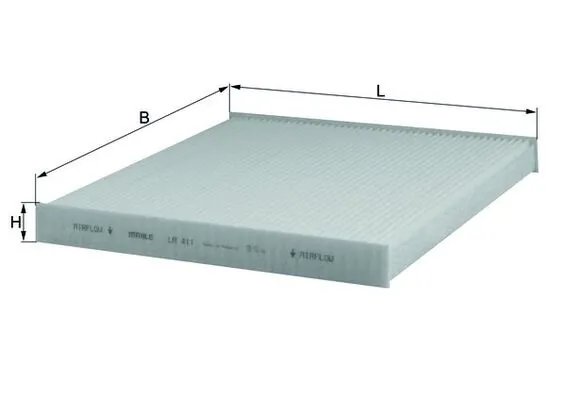 FILTRU AER HABITACLU MAHLE LA 411 - Compatibil cu CITROEN, FIAT, OPEL, PEUGEOT, VAUXHALL