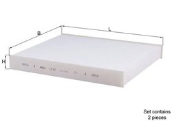 Filtru aer habitaclu KNECHT LA 467/S
