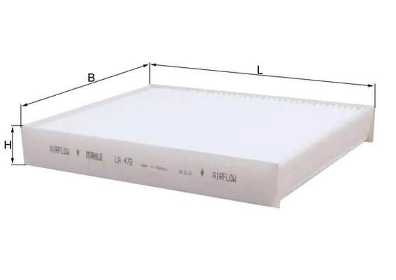 FILTRU AER HABITACLU KNECHT LA 472 - Compatibil cu ASTRA, CADILLAC, CHEVROLET, HONDA, OPEL, SAAB, VAUXHALL