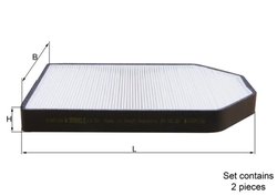 FILTRU AER HABITACLU KNECHT LA 51/S - Compatibil cu AUDI