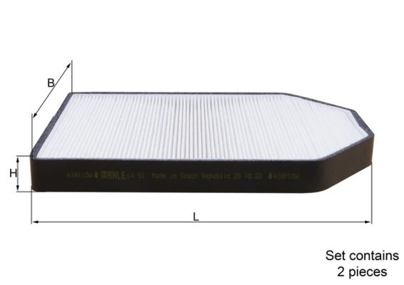 FILTRU AER HABITACLU KNECHT LA 51/S - Compatibil cu AUDI
