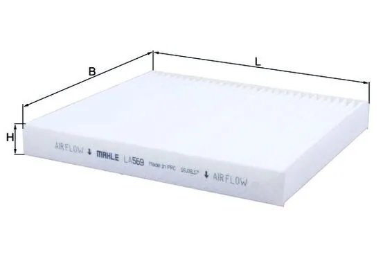 Filtru aer habitaclu MAHLE LA 569