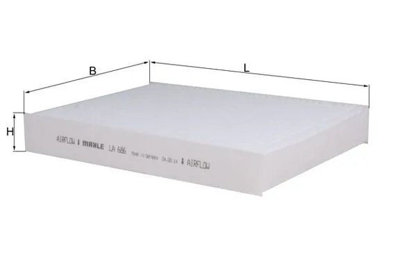 Filtru aer habitaclu MAHLE LA 686
