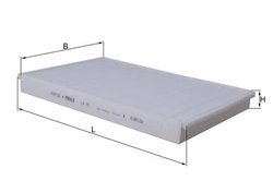 FILTRU AER HABITACLU MAHLE LA 75 - Compatibil cu CHEVROLET, HOLDEN, IVECO, OPEL, VAUXHALL