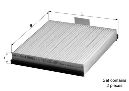 FILTRU AER HABITACLU KNECHT LA 76/S - Compatibil cu RENAULT