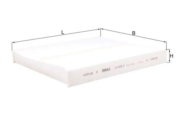 FILTRU AER HABITACLU KNECHT LA 816/3 - Compatibil cu AUDI, NISSAN, SEAT, SKODA, VW