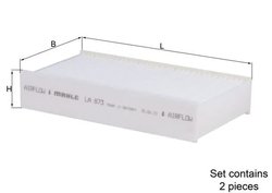 FILTRU AER HABITACLU KNECHT LA 873/S - Compatibil cu ALPINA, BMW