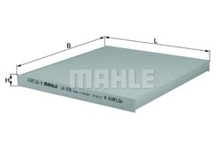 FILTRU AER HABITACLU MAHLE LA 876 - Compatibil cu CHEVROLET, GMC, HYUNDAI, KIA, KIA (DYK)