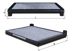 FILTRU AER HABITACLU MAHLE LAK 1422 - Compatibil cu DAF