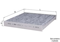 FILTRU AER HABITACLU KNECHT LAK 216 - Compatibil cu ACURA, HONDA