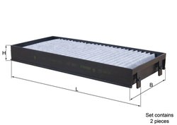 FILTRU AER HABITACLU MAHLE LAK 221/S - Compatibil cu BMW